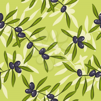 Seamless realistic olive oil background.