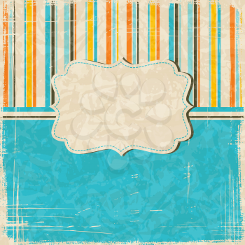 Vintage scratch background with place for text. Vector Eps 10.
