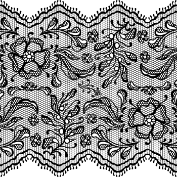 Vintage lace background ornamental flowers. Vector texture.