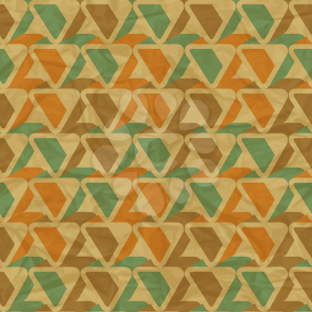 EPS10 retro seamless pattern on vintage old paper.