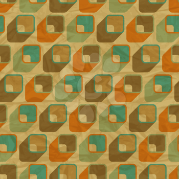 EPS10 retro seamless pattern on vintage old paper.