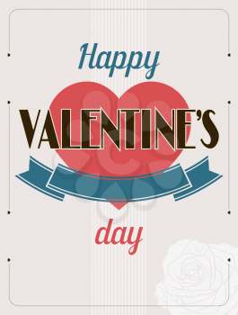 Vintage Valentines Day type text calligraphic background.