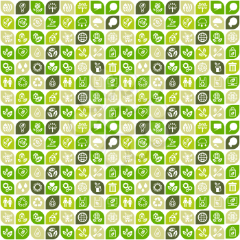 Abstract background of eco web icons.