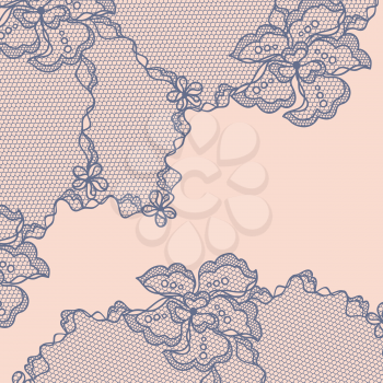 Old lace background ornamental flowers.