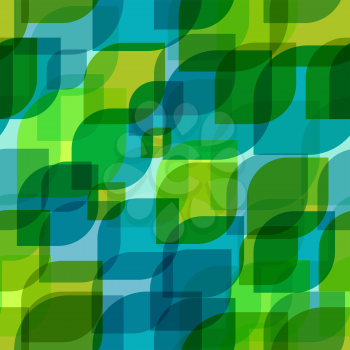 Seamless abstract retro geometric pattern.