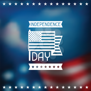 United States of America Independence Day greeting card.