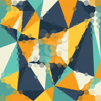 Abstract graphic background of polygon triangle shapes.