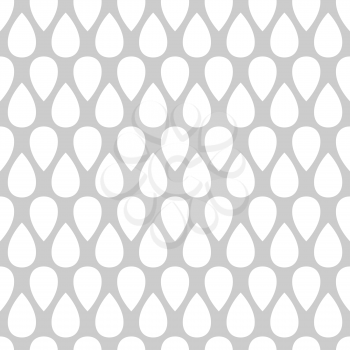 Abstract seamless drop pattern. Monochrome texture. Repeating geometric simple graphic background.