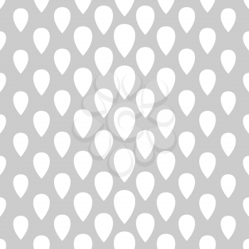 Abstract seamless drop pattern. Monochrome texture. Repeating geometric simple graphic background.