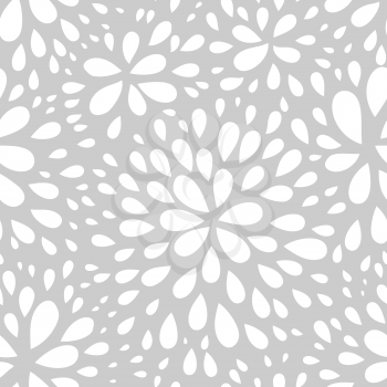 Abstract seamless drop pattern. Monochrome texture. Repeating geometric simple graphic background.