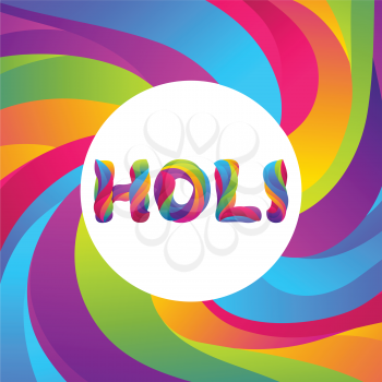 Happy Holi colorful background. Party banner for celebration or festival.
