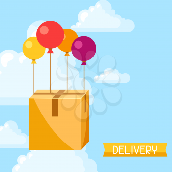 Balloons with delivery box.