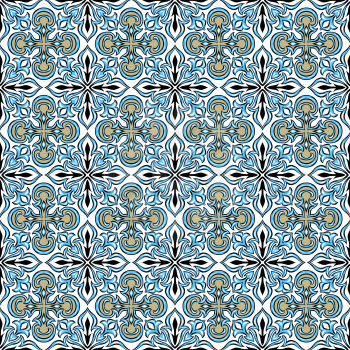 Portuguese azulejo ceramic tile pattern.
