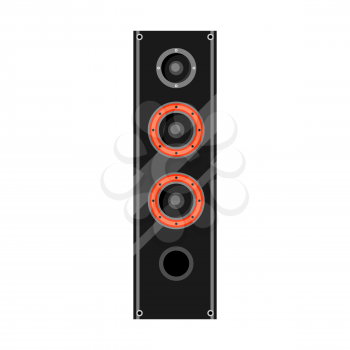 Icon of sound system speakers. Home appliance illustration.