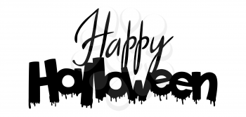 Happy Halloween lettering. Concept for party invitation, greeting card.