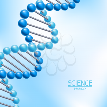Background with DNA molecules structure. Science or medical molecular genetics.