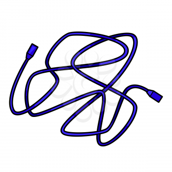 Illustration of wire. Gaming creative illustration. Trendy symbol in modern cartoon style.