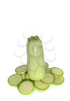 Vegetable marrow. Isolated object. Element of design.