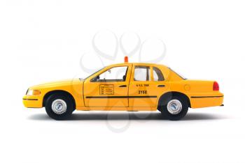 Taxi car. Isoalted object. Element of design.