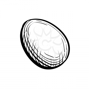 Egg. Hand drawn vector illustration. Isolated on white background. Vintage style.