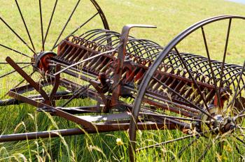 equipment. Famous Piano Grande di Castelluccio in the natural park of Monti Sibillini. Perugia, Umbria, Italy