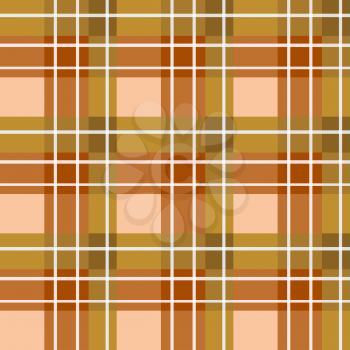 Sample seamless brown striped fabric. Vector illustration.