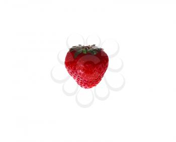 fresh juicy strawberries isolated on white background. idea and concept of healthy nutrition, oranic products