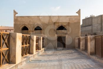 Roof building at Shaikh Isa bin Ali House in Al Muharraq, Bahrain, Middle East