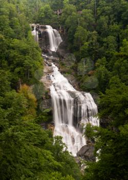 Highest waterfall in the Eastern US is Whitewater Falls in Jocassee Gorge near Sapphire North Carolina