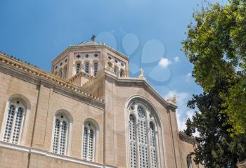 Exterior of Metropolitan Cathedral in Athens