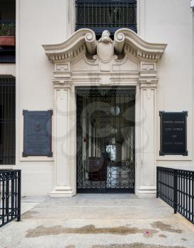 Entrance to US Post Office and Court House in San Juan, Puerto Rico.