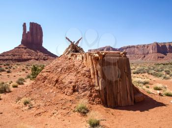 Landscape of the ancient rocks. Monument Valley, Arizona