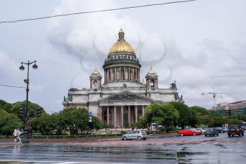 Saint-Petersburg, Russia - August 12, 2016: City of St. Pererburge. The palaces and architecture of the city. Buildings of historical part of the city.