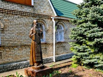 Holy Assumption Monastery, Russia - April 5, 2012: Monastery of the Holy Dormition, appearance of the monastery and the area near it.