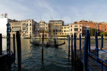 Venice, Italy - May 29, 2016: Venice in Italy, the architecture of the city, Venice is a popular tourist destination of Europe.