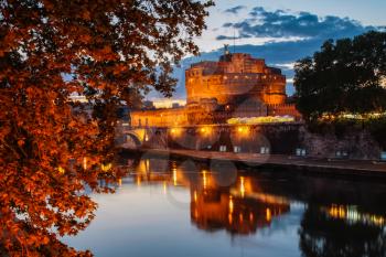 Rome, Italy - June 11, 2012: The eternal city of Rome, Roman streets and buildings, modern and ancient architecture of Rome.