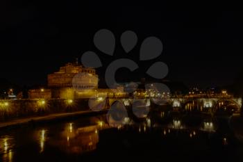 Rome, Italy - June 11, 2012: The eternal city of Rome, Roman streets and buildings, modern and ancient architecture of Rome.