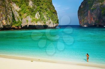 Tropical beach, Maya Bay, Andaman Sea, Thailand
