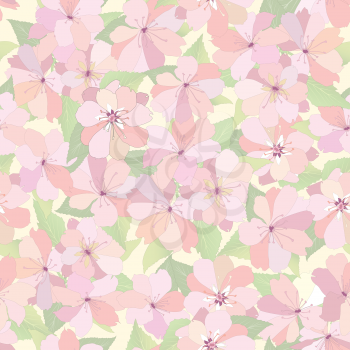 Floral seamless pattern. Flower background. Flourish garden texture with flowers.