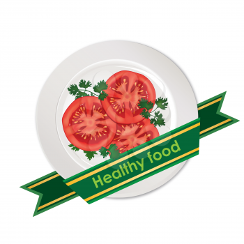 Healthy food sign