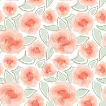 Floral seamless pattern. Flower background. Flourish garden texture