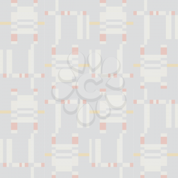 Abstract gentle geometric seamless pattern. Square stripe ornament