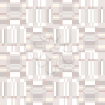 Abstract ruffle geometric seamless pattern. Square stripe ornament