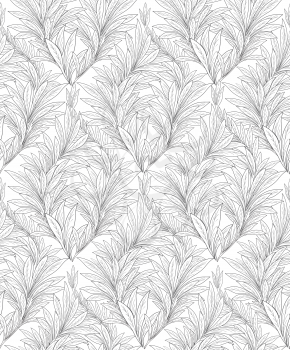 Floral seamless background. Decorative leave pattern. Abstract ornamental leaf texture.