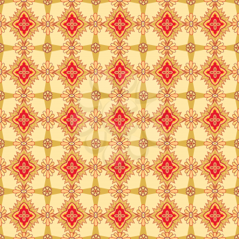 Seamless flower pattern Abstract floral ornament. Oriental fabric texture