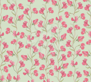 Floral seamless pattern. Flower background. Flourish garden texture