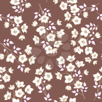 Floral seamless pattern. Astract flower background. Floral seamless texture with flowers.