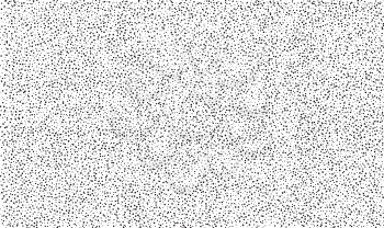 Abstract chaotic spot seamless pattern. Monochrome dotted texture