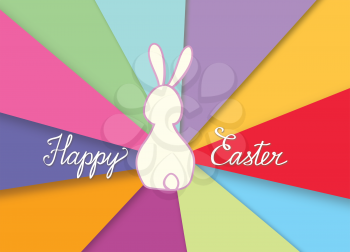 Happy Easter greeting card. 