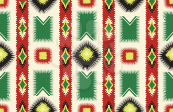 Abstract geometric ethnic seamless pattern. Wrapping ornamental print. Wallpaper tribal decor. Traditional mexican, folk background. Ethnic motif for wrapping, wallpaper, fabric, textile, craft, embroidery